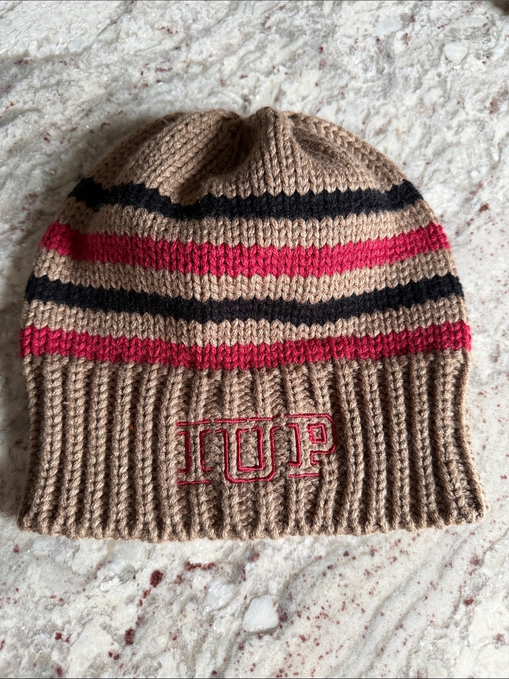 Legacy IUP Striped Knit Beanie